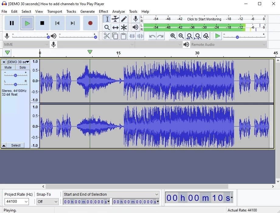 Audacity — 截圖 1