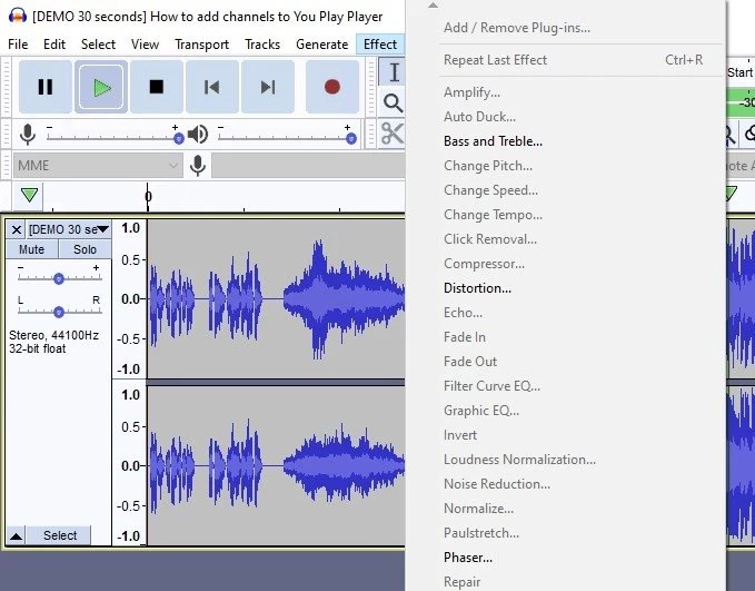 Audacity — 截圖 2